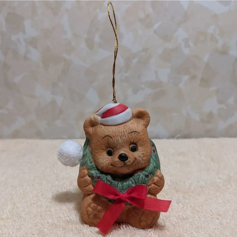 Vintage Jolly Jingles Bear Collector Bell Christmas Tree Ornament - Picture 1 of 11